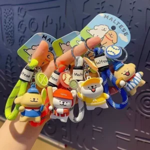 Sports Dog Keychain